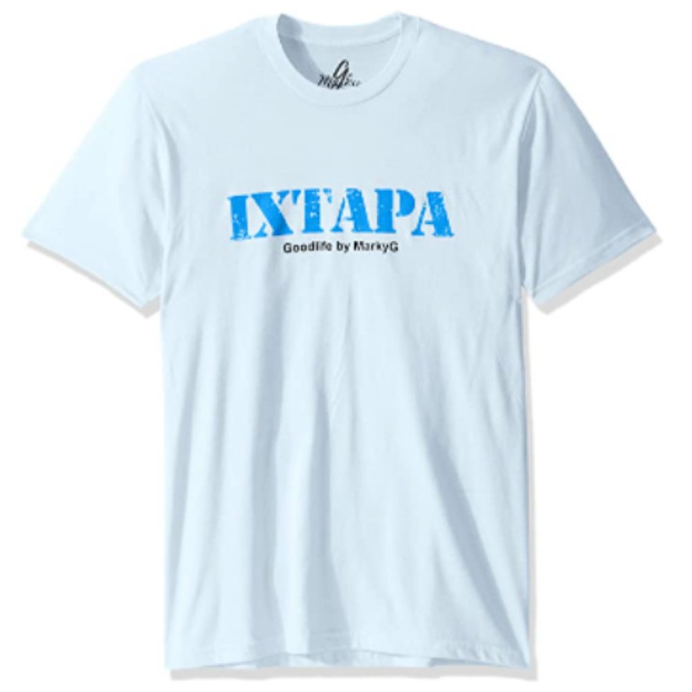 Marky G Apparel Men's 6410-IXTAPA- Short Sleeve Crew Neck T Shirt LIGHT BLUE XS